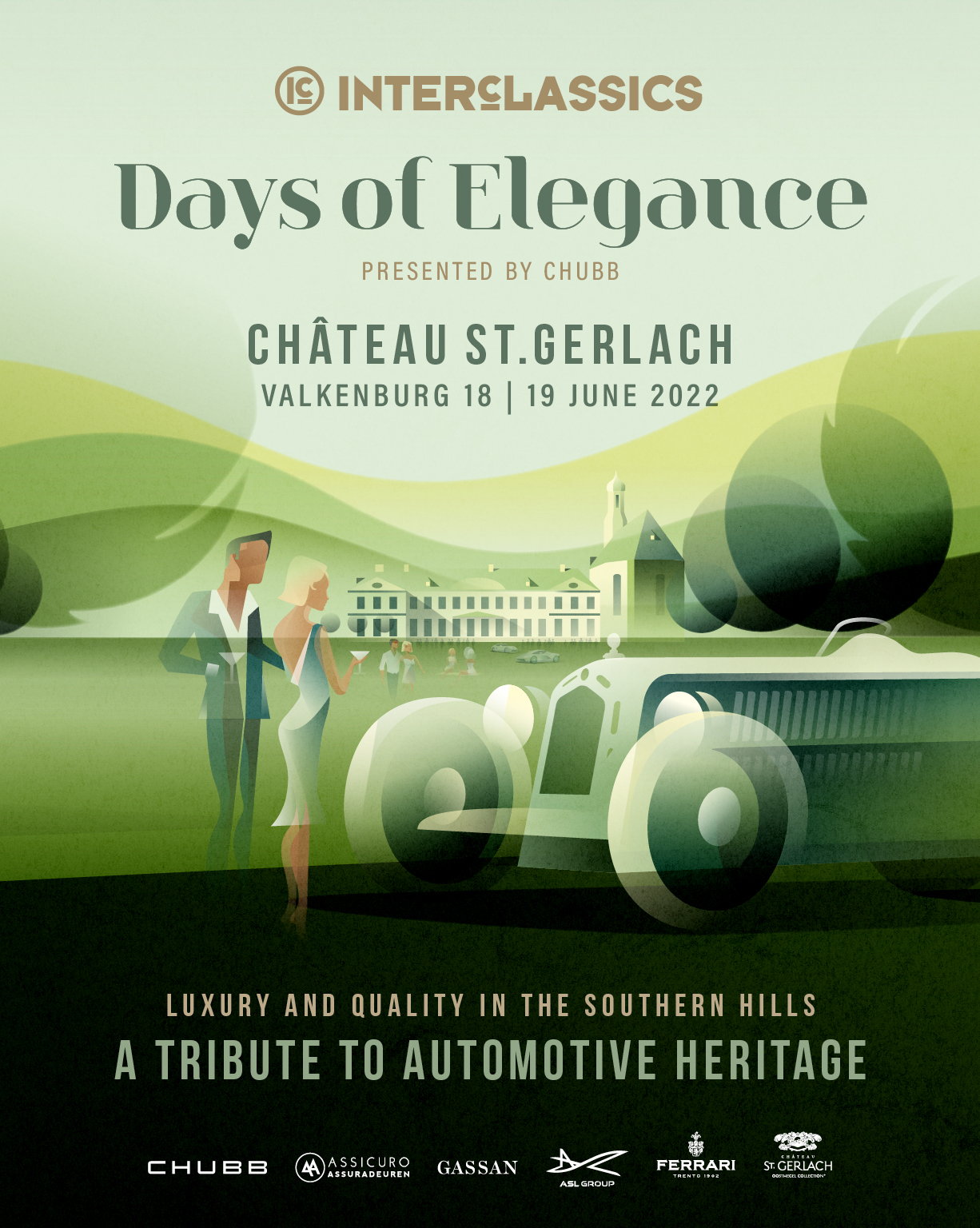 18 & 19 juni 2022 Interclassics “Days of Elegance” Château St. Gerlach